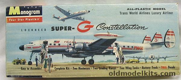 Monogram 1/131 Lockheed Super G Constellation TWA, P19-98 plastic model kit